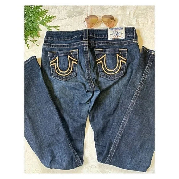 True Religion Jeans World Tour boot cut denim jeans Size 27 - Picture 6 of 8